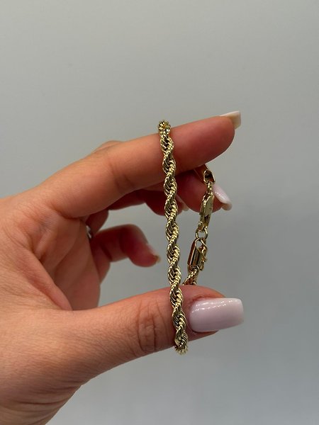 Burgu Zincir Xuping VIP Çelik 14K Altın Renk Kadın Bileklik