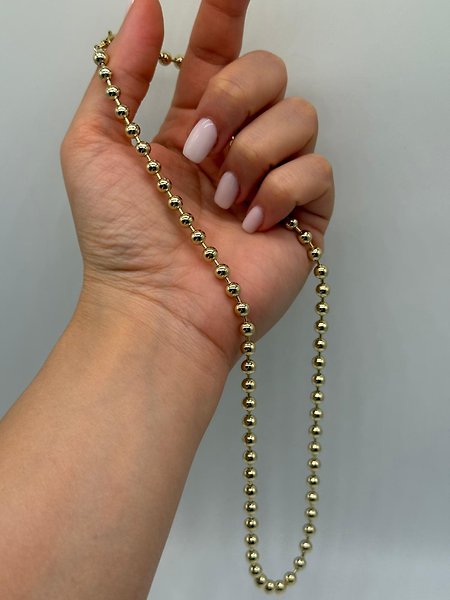 Xuping Gold Renk Boncuk Zincir Kolye